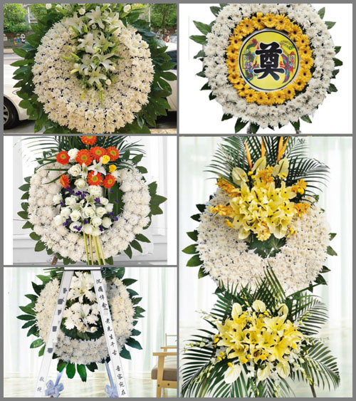 山东济宁汶上县寅寺镇东石楼村花圈速递